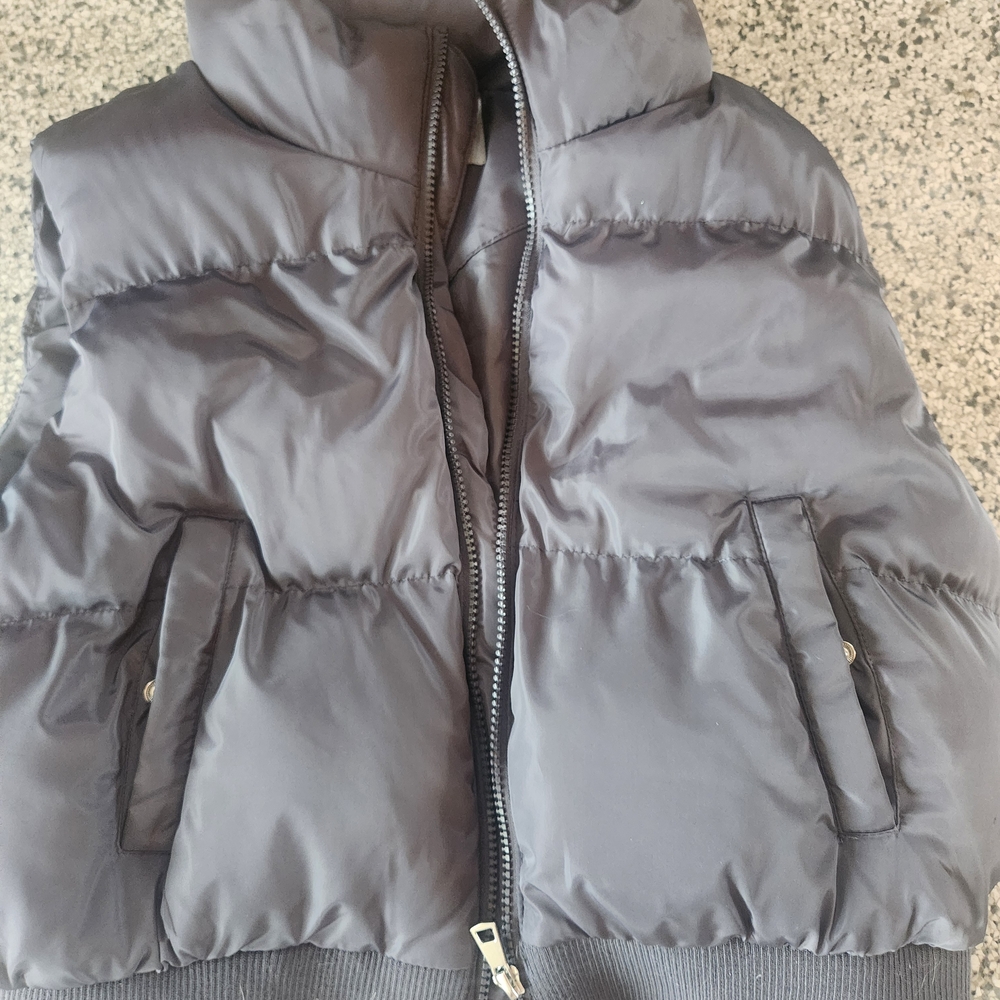 Women's Gray Puffer Vest